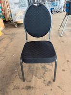Stapelstoel Stackchair Conferentiestoel zwart (25 stuks), Ophalen, Gebruikt, Zwart, Stof