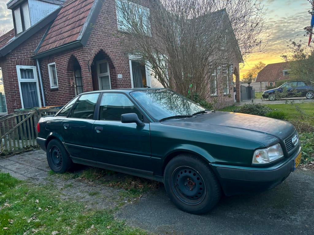 Audi 80 2.0 1993 Groen, Auto's, Audi, Particulier, Benzine, Sedan, Handgeschakeld, Origineel Nederlands, Groen, Zwart, Stof, Voorwielaandrijving