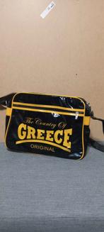 Schoudertas zwart geel 'The Country Of Greece Original', Ophalen of Verzenden