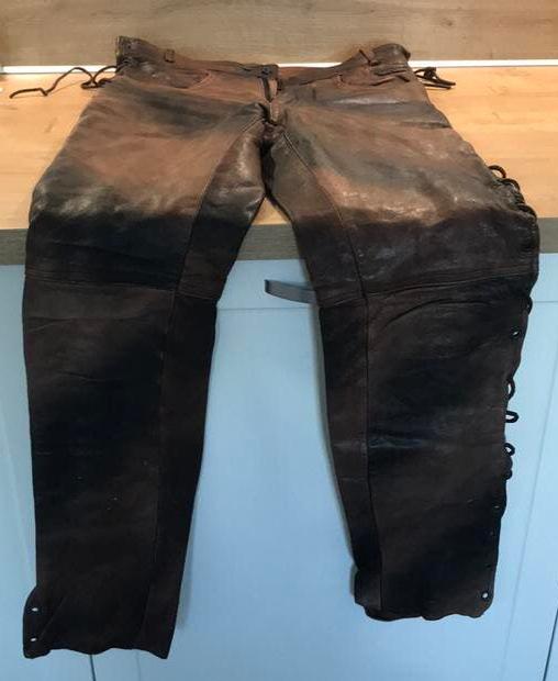 Soepele leren richa dames motorbroek mt S, Motoren, Kleding | Motorkleding, Ophalen of Verzenden
