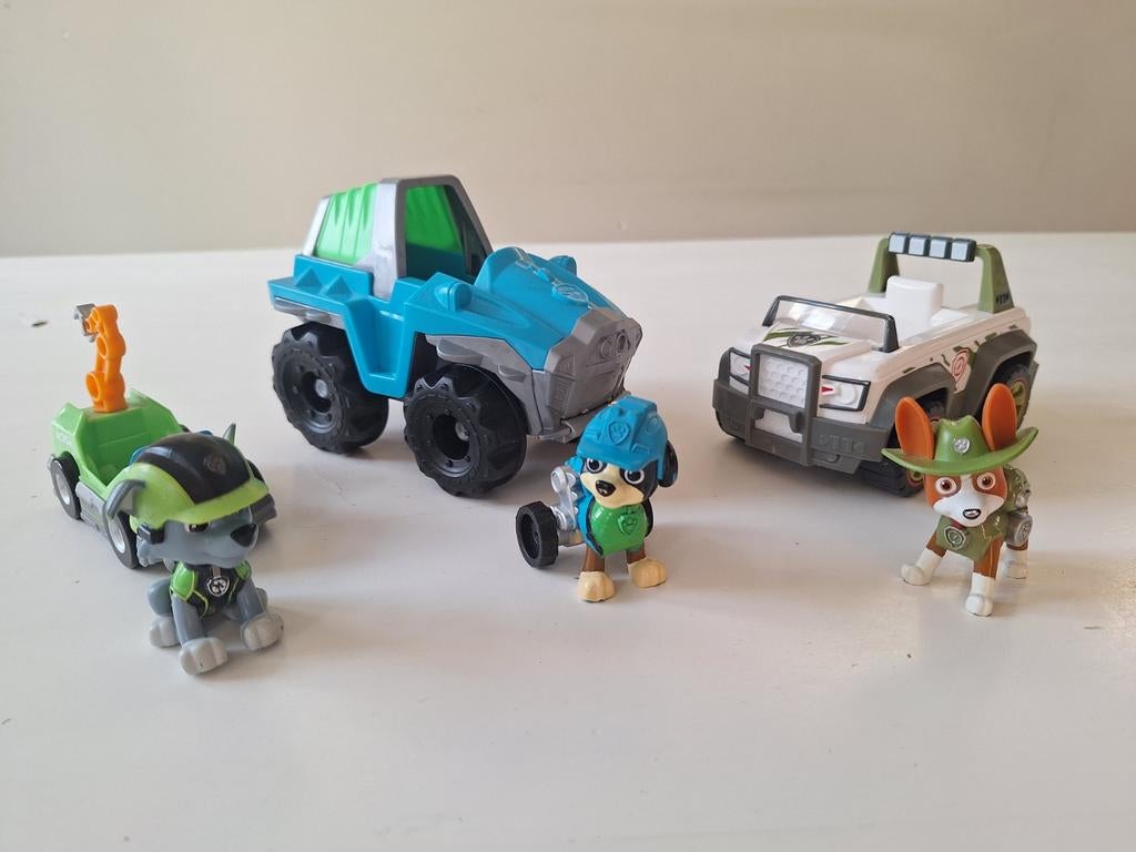 PAW Patrol Rex, Tracker en Rocky, Kinderen en Baby's, Ophalen of Verzenden, Zo goed als nieuw