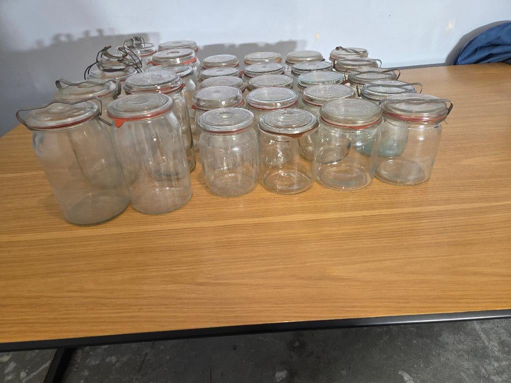 30 Weckpotten, Ophalen, Gebruikt, Glas