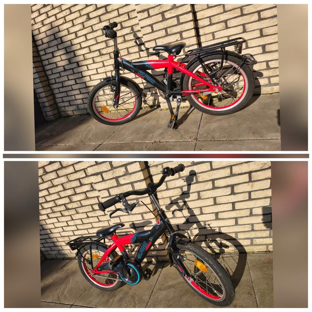Alpina Yabber 16 inch kinderfiets met zijwieltjes, jongens, Fietsen en Brommers, Fietsen | Kinderfietsjes, Ophalen, Zijwieltjes