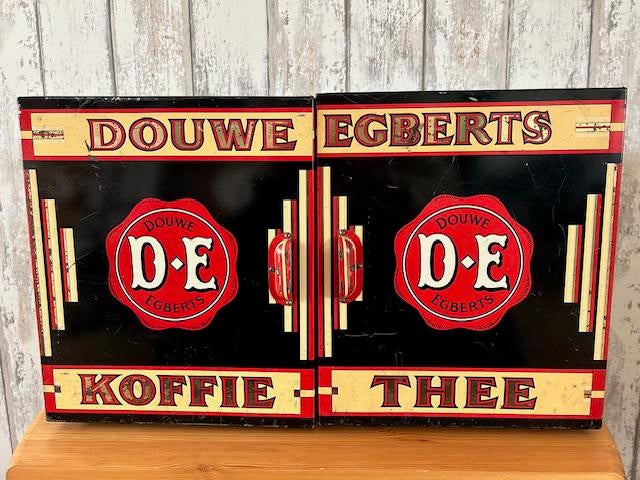 Groot Douwe Egberts winkelblik., Verzamelen, Blikken, Ophalen, Koffie, Douwe Egberts