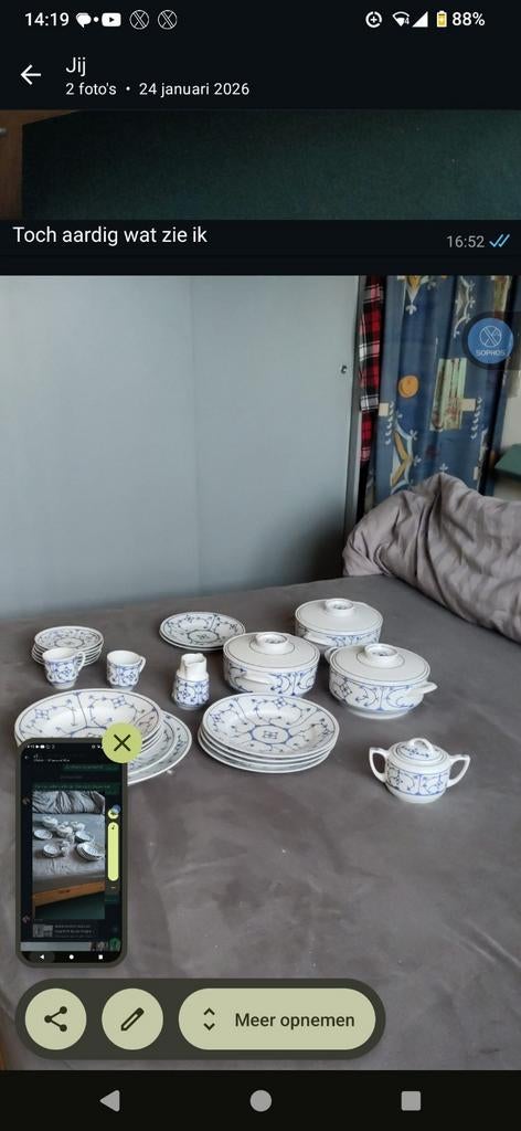 Saksisch blauw, Huis en Inrichting, Keuken | Servies, Ophalen, Glas, Overige stijlen