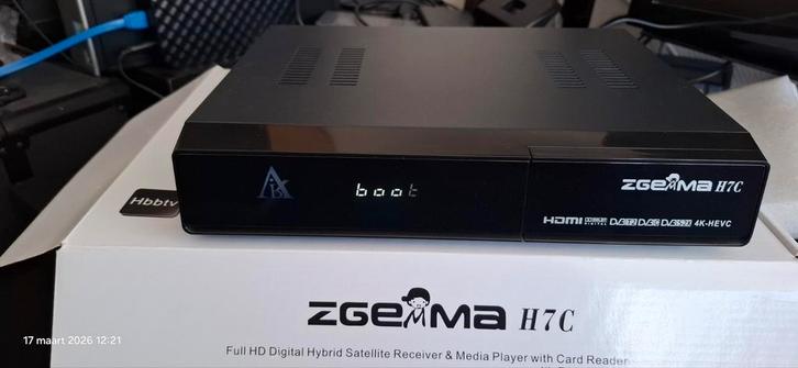 Zgemma H7C Satelliet Ontvanger & Media Player 4K UHD, Audio, Tv en Foto, Decoders en Harddiskrecorders, Zo goed als nieuw, Decoder