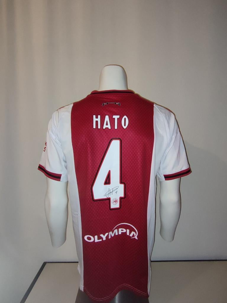 Ajax shirt gesigneerd door Jorrel Hato met certificaat, Ophalen of Verzenden, Nieuw, Shirt