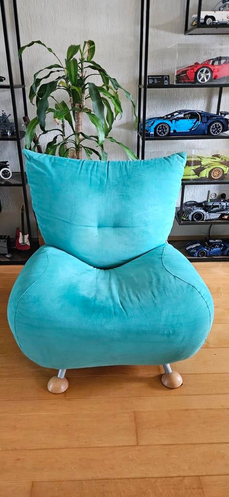 Groene fauteuil ruilen tegen 8 blikjes (gele) Funky Falcon., Ophalen, Gebruikt, 75 tot 100 cm, 75 tot 100 cm