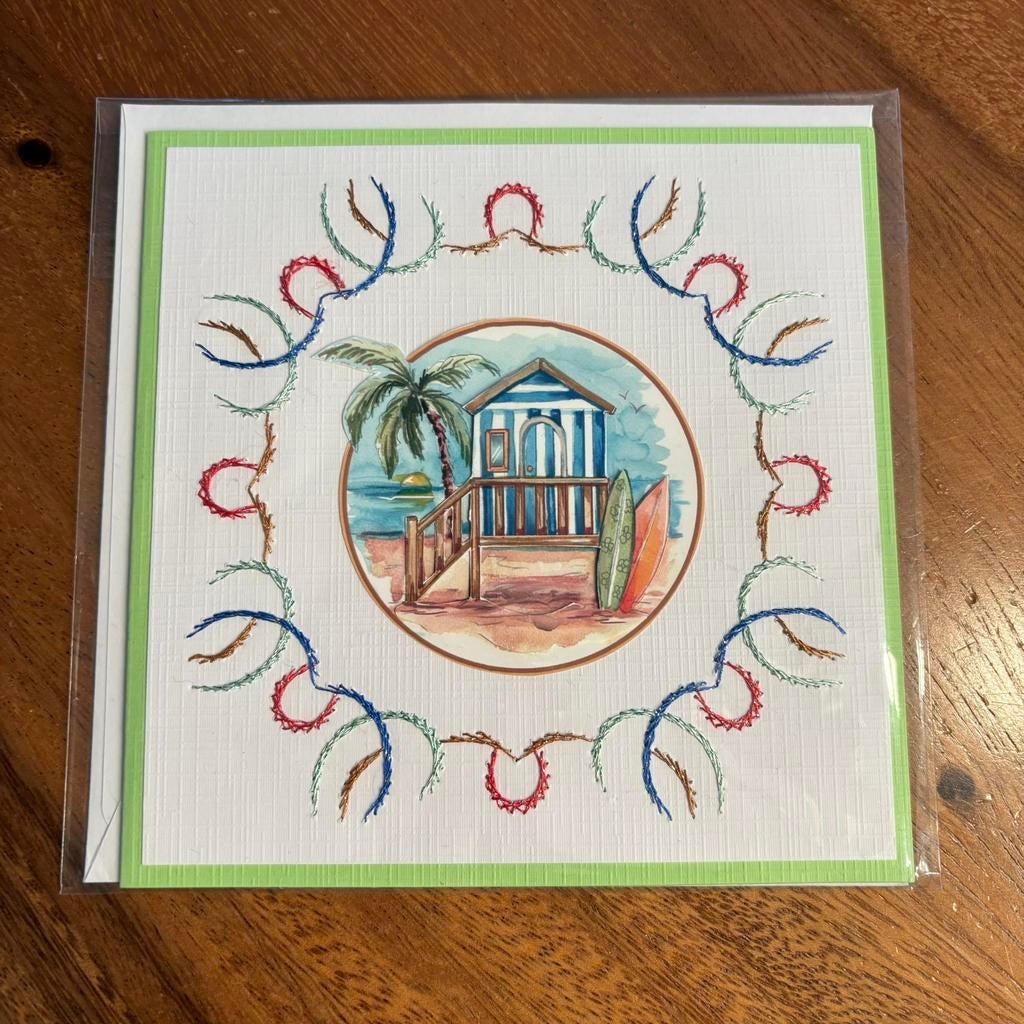 Geborduurde kasrt strandtent, Ophalen of Verzenden, Zo goed als nieuw, Overige thema's