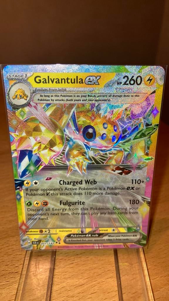 Pokemon Galvantula Ex 51/142 Stellar Crown 3,00 euro, Ophalen of Verzenden, Zo goed als nieuw