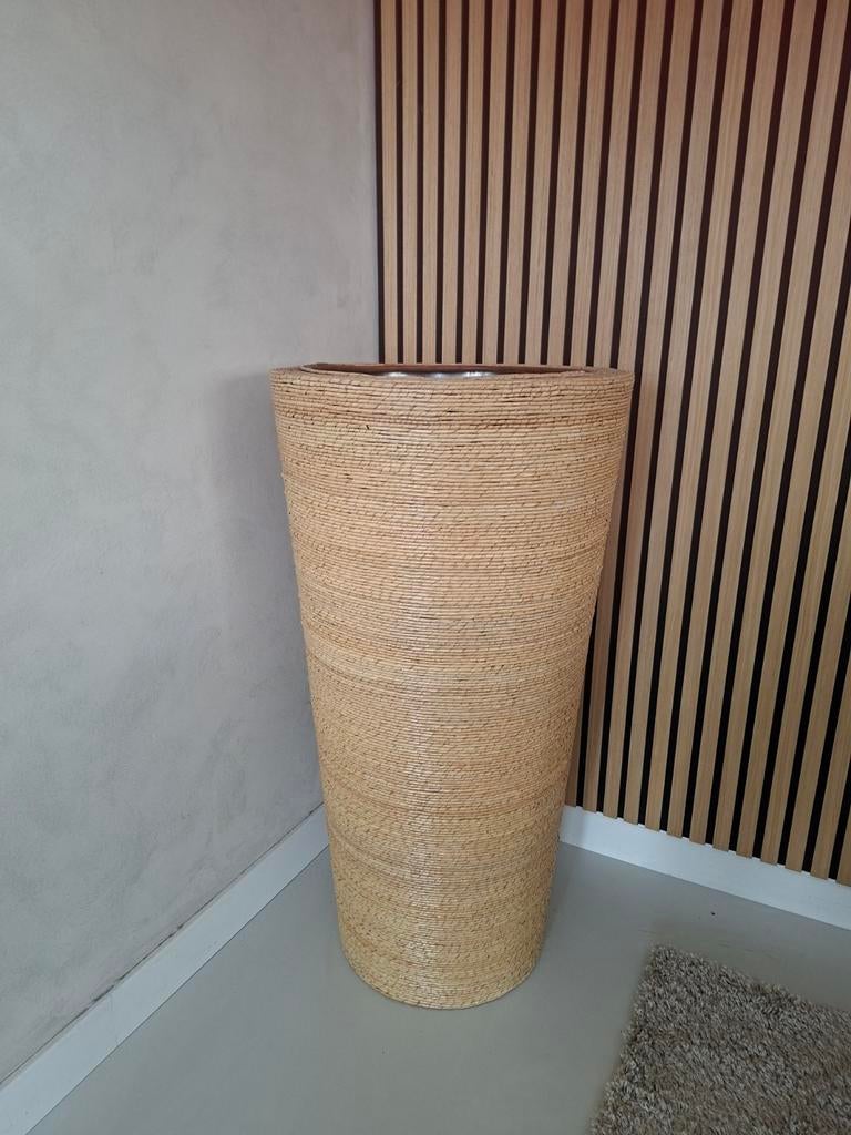 Hoge binnenpot, bloempot,  plantenbak, Huis en Inrichting, Woonaccessoires | Vazen, Ophalen, Zo goed als nieuw, Overige kleuren