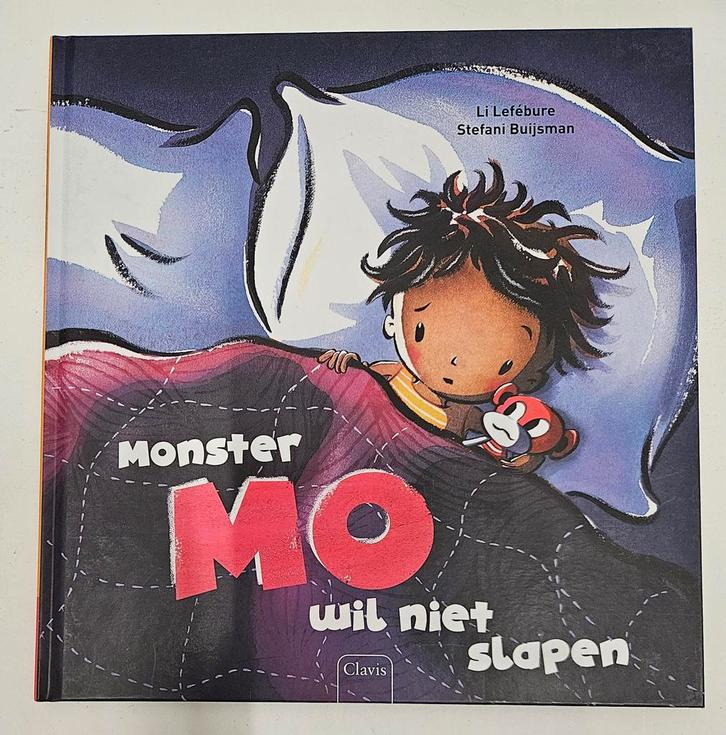 Li Lefébure - Monster Mo wil niet slapen, Boeken, Prentenboeken en Plaatjesalbums, Zo goed als nieuw, Ophalen of Verzenden
