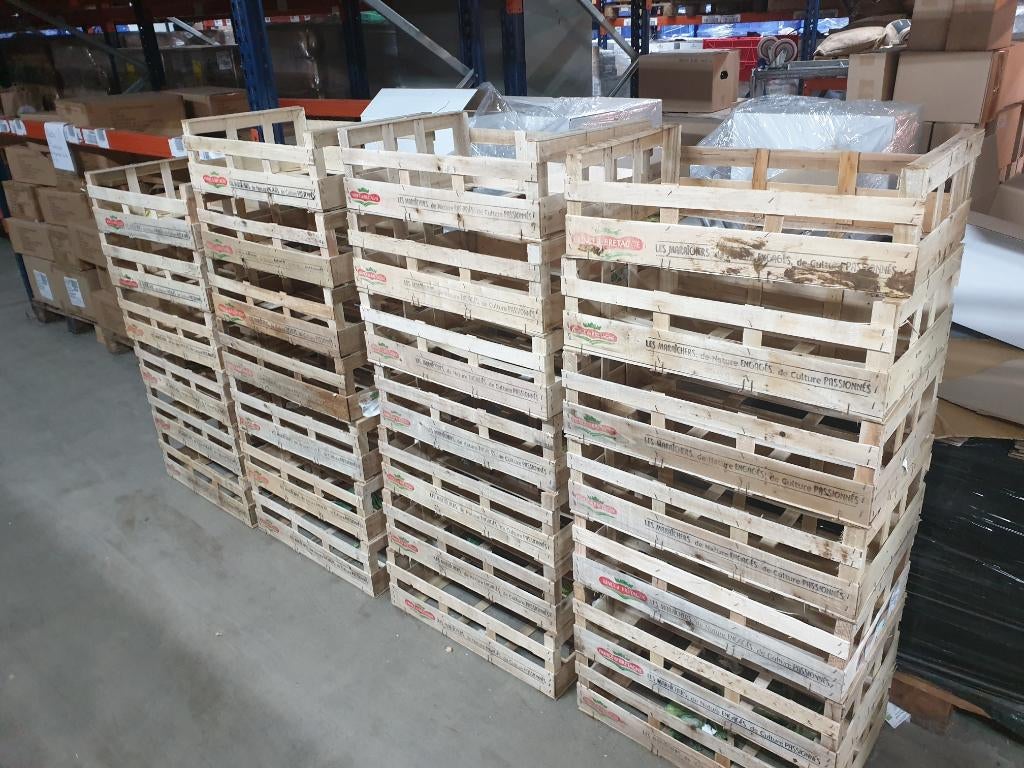 houten groente kratjes - 30 stuks, Hobby en Vrije tijd, Overige Hobby en Vrije tijd, Ophalen, Gebruikt