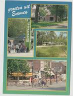 Emmen 4 luik Hunebed Terras Snacks + Hamburger Hotel Bosrand, Verzenden, Voor 1920, Ongelopen, Drenthe