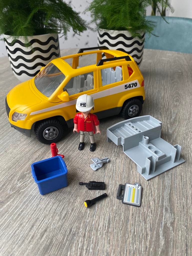 Werf auto set 5470., Kinderen en Baby's, Speelgoed | Playmobil, Ophalen of Verzenden, Gebruikt, Complete set