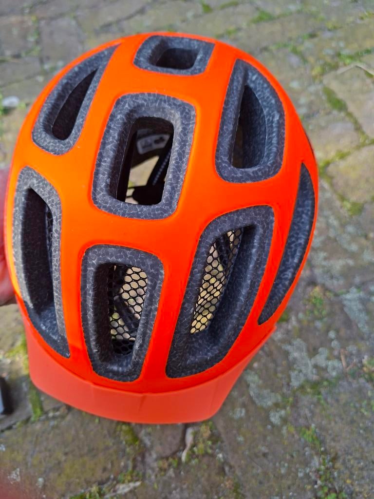Uvex fietshelm oranje - Zo goed als nieuw, Ophalen, Overige maten, Uvex, Zo goed als nieuw