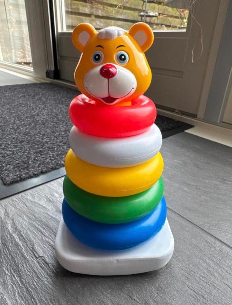 Leuke stapeltoren met berenhoofd, Ophalen of Verzenden, Gebruikt, Speelset