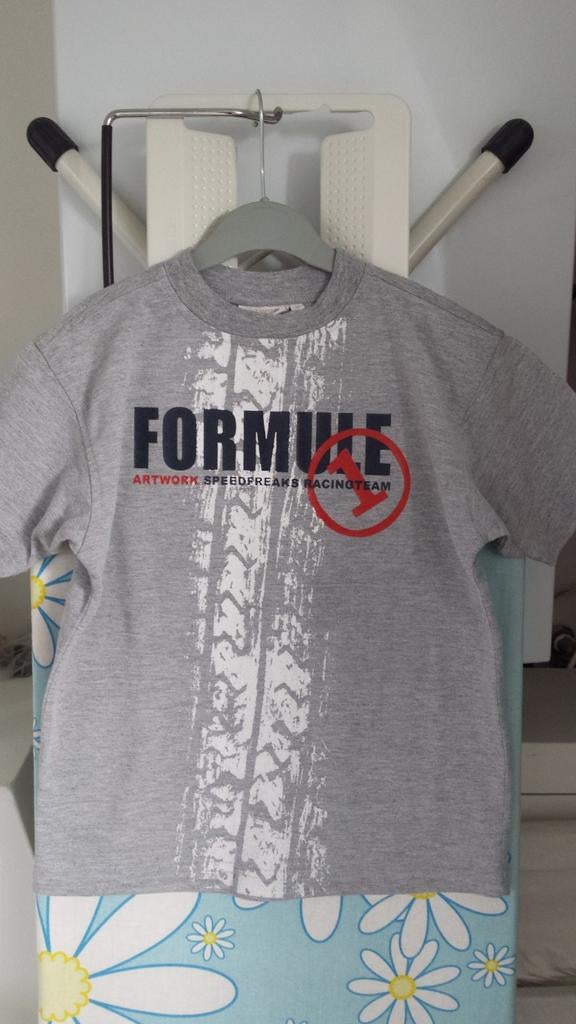 Stoer Formule 1 T-shirt - mt. 116 - Artwork, Ophalen of Verzenden, Zo goed als nieuw, Shirt of Longsleeve, Artwork