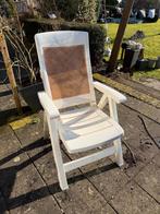 4 comfortabele Grosfillex tuinstoelen van kunststof, Ophalen, Gebruikt, Kunststof, Verstelbaar