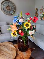 Boeket met zijden bloemen, 70 cm hoog, Ophalen of Verzenden, Nieuw, Binnen