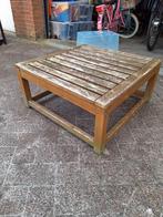 Houten tuintafel salontafel, Tuin en Terras, Tuintafels, Ophalen, Gebruikt, Rechthoekig, Hout