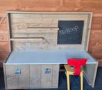 Steigerhouten speeltafel / bureau met opberglade, Ophalen, Gebruikt
