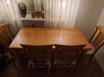 Tafel met 4 stoelen, Ophalen, Zo goed als nieuw, 4 tot 6 stoelen