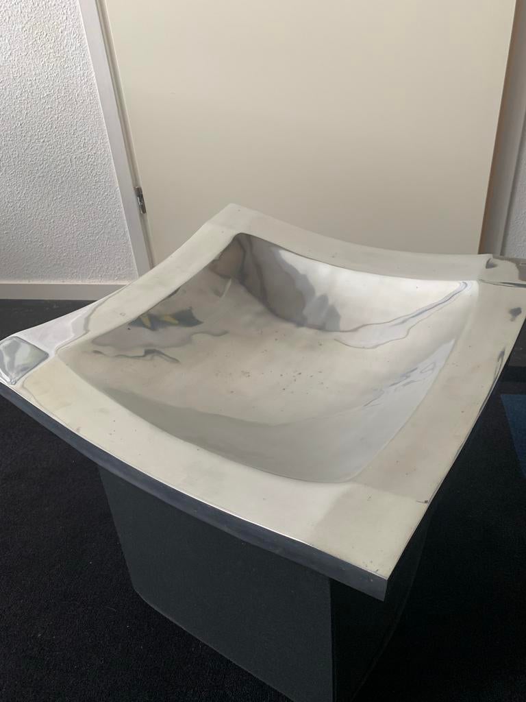 Aluminium Fruitschaal 50x50 cm - Modern Design, Ophalen, Overige materialen, Gebruikt, Schaal