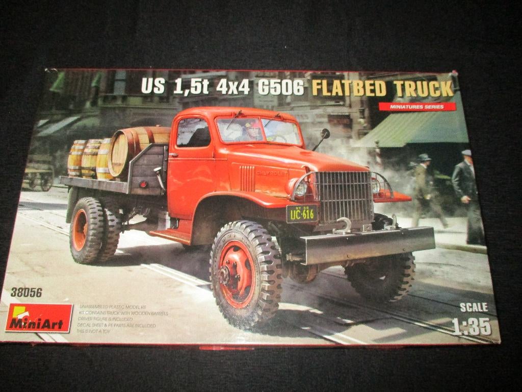 H-65,MINIART 1-35,NO,38056,US 1,5t 4x4 G506 Flatbed Truck, Overige merken, 1:32 tot 1:50, Overige typen, Nieuw