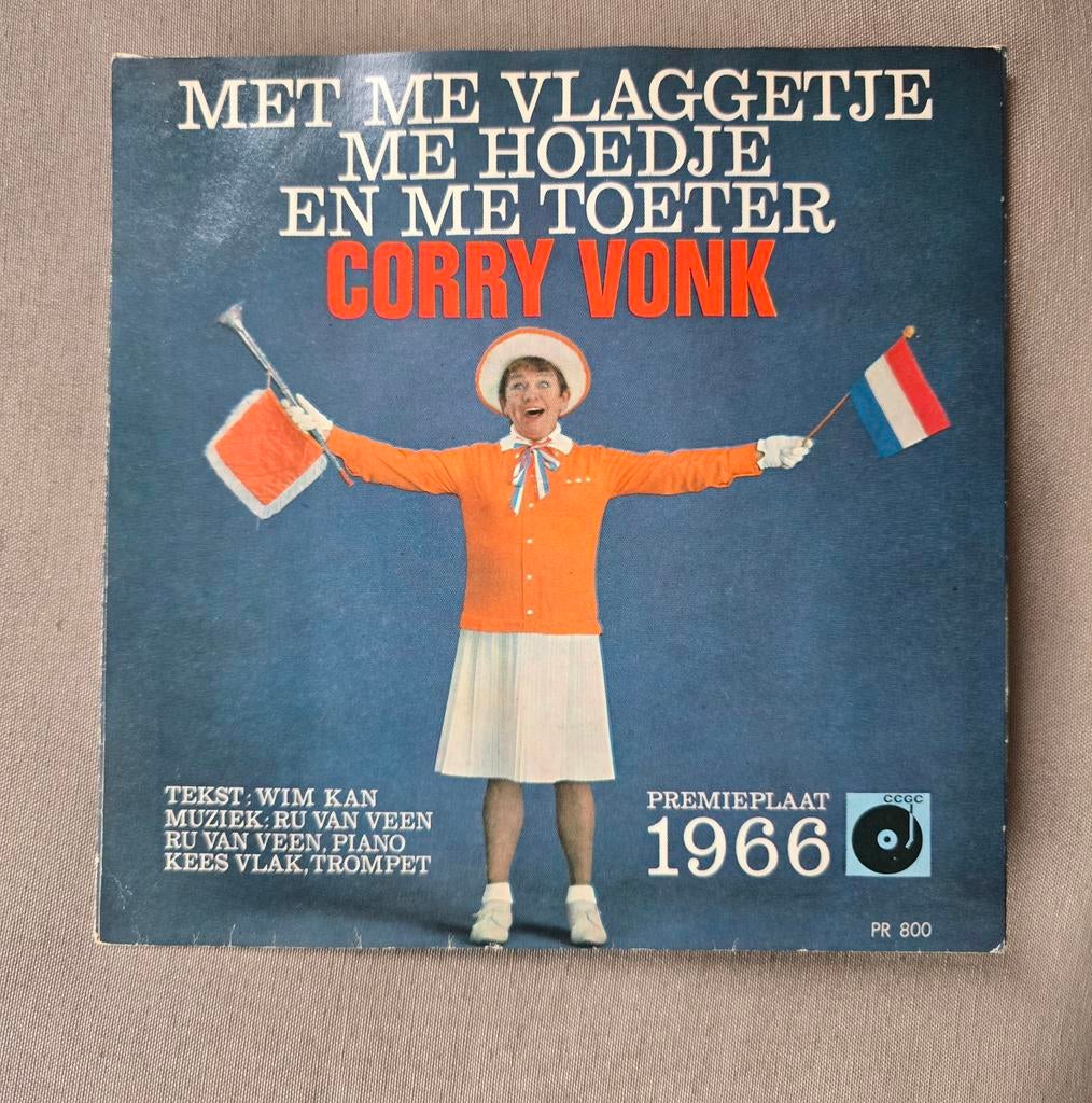 Corry Vonk - Met Me Vlaggetje - Single 1966, Ophalen of Verzenden, Zo goed als nieuw, 7 inch, Nederlandstalig