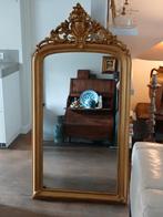 Stijlvolle Grote Antieke Franse Spiegel Kuifspiegel, Antiek en Kunst, Ophalen