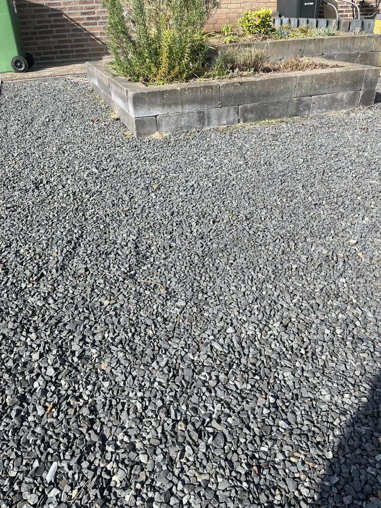 GRATIS Grijs splitgrind - ca. 25 m² - Zelf afhalen, Tuin en Terras, Grind, Keien en Split, Gebruikt, Grind, Grijs, Ophalen