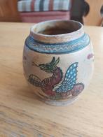 Antiek beschilderde vaas, Antiek en Kunst, Ophalen of Verzenden