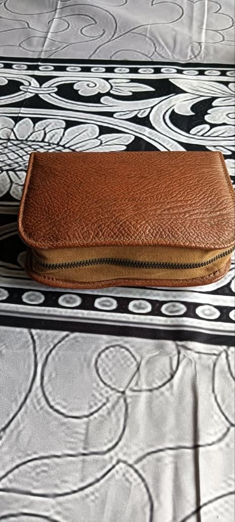 Vintage Philips Philishave scheerapparaat in etui, Ophalen of Verzenden, Gebruikt, Bruin, Softcase