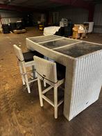 Bartafel met 4 stoelen, Ophalen of Verzenden, Gebruikt, Kunststof