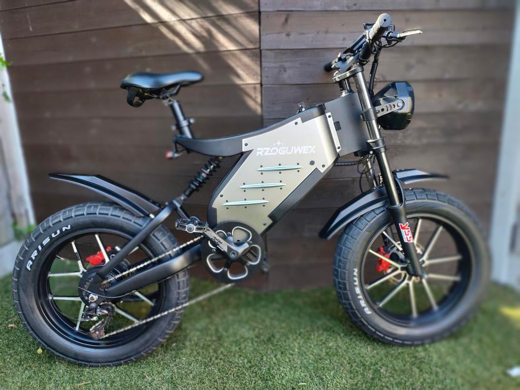 Stoere RZOGUWEX X5S E-bike met dikke banden, Zo goed als nieuw, 51 tot 55 cm, 30 tot 50 km per accu, Ophalen