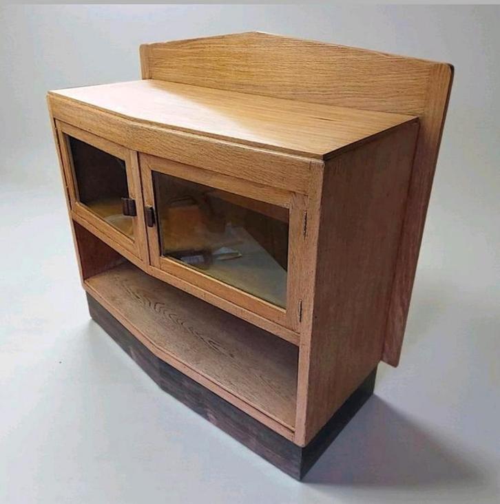 antiek Amsterdamse School kastje Art Deco theekastje, Huis en Inrichting, Kasten | Dressoirs, Gebruikt, 50 tot 100 cm, 25 tot 50 cm