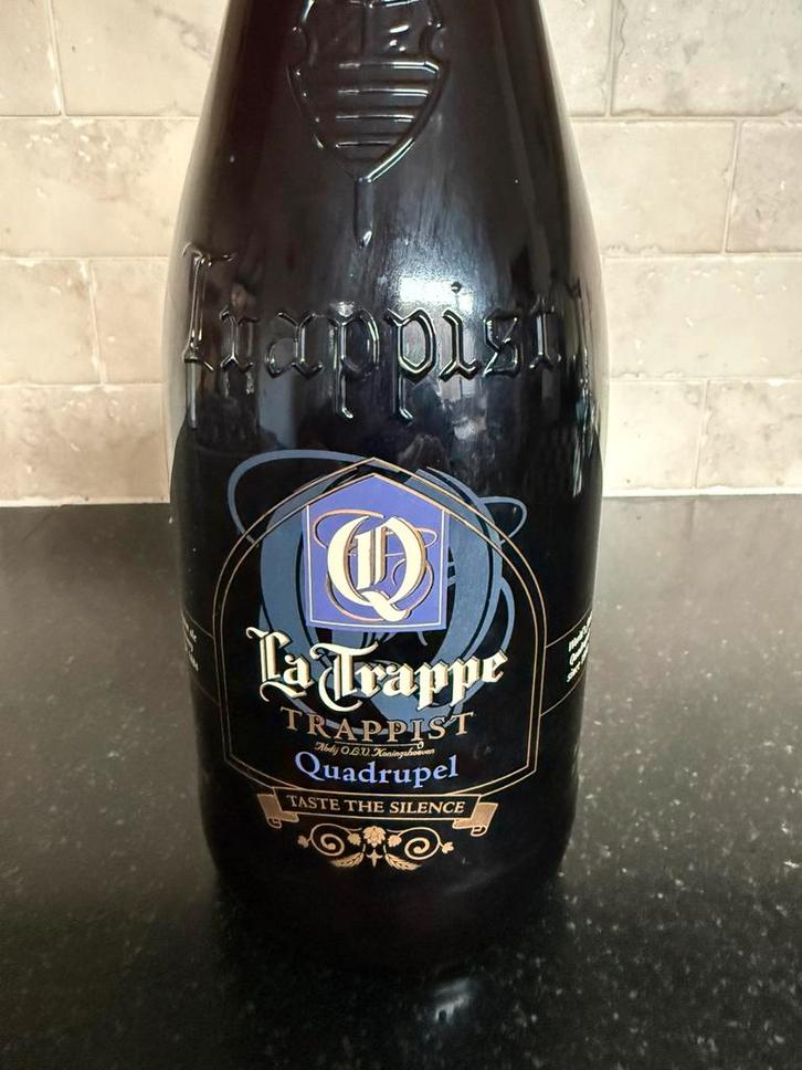 La trappe quadruppel 150cl, Verzamelen, Biermerken, Zo goed als nieuw, Flesje(s), La Trappe, Ophalen of Verzenden