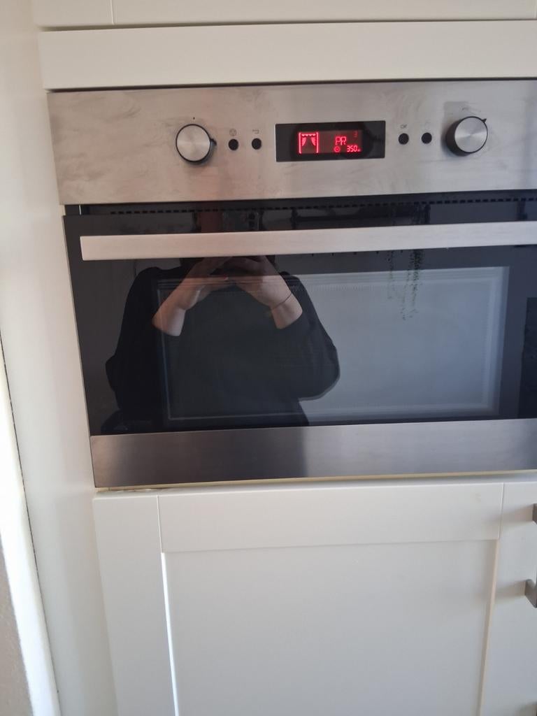 Whirlpool combimagnetron inbouw IKEA (werkt goed), Ophalen, Gebruikt, Oven met grill, Inbouw