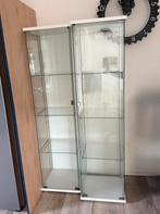 2 ikea detolf vitrinekasten, Ophalen, 50 tot 100 cm, Zo goed als nieuw, Minder dan 100 cm