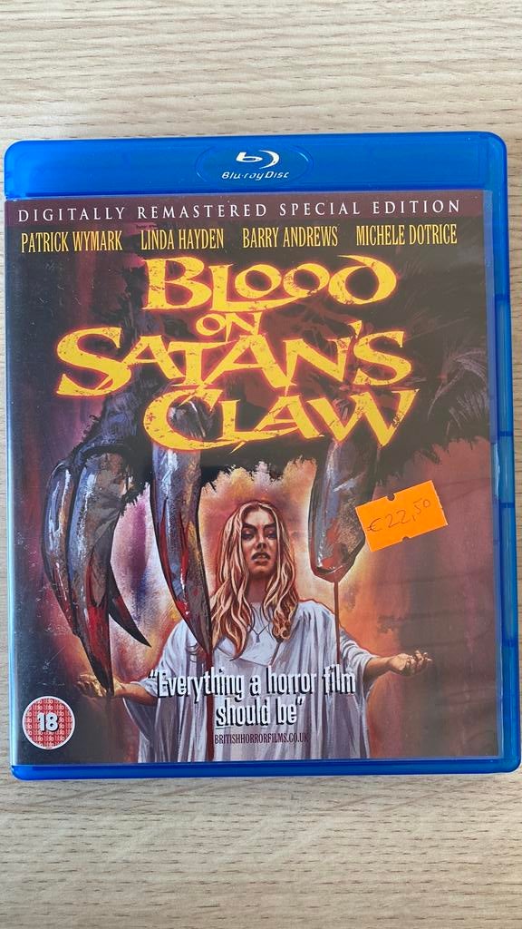 Blood on satans claw blu ray horror, Cd's en Dvd's, Ophalen of Verzenden, Zo goed als nieuw, Horror