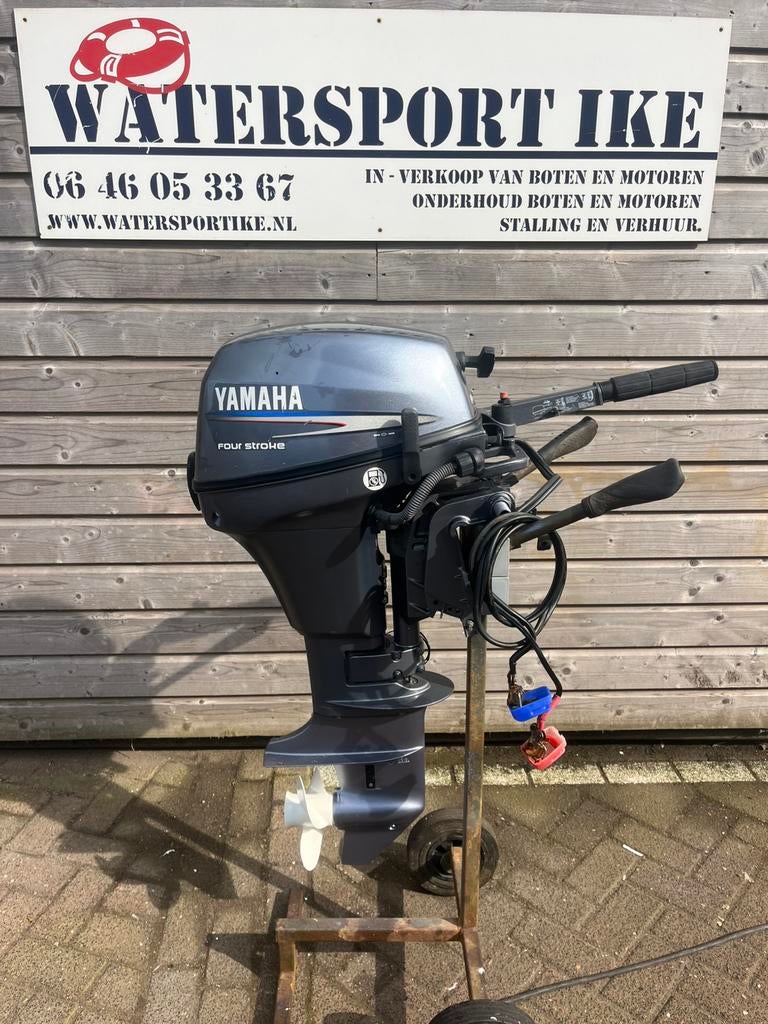 Yamaha 8 pk 4 takt kortstaart elektrische start, Watersport en Boten, 5 tot 10 pk, Ophalen of Verzenden, Zo goed als nieuw, Benzine