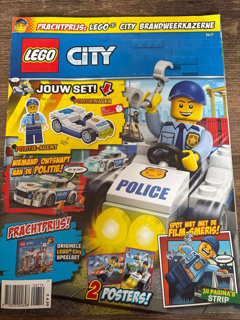 Lego City Politiewagen tijdschrift, Ophalen of Verzenden