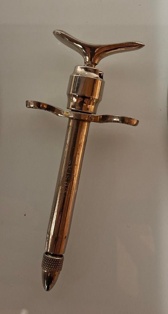 Antieke tandartsspuit - Vintage medisch instrument, Antiek en Kunst, Ophalen of Verzenden