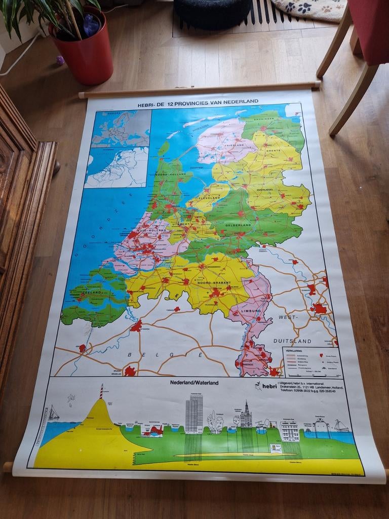 Kaart van Nederland, Ophalen, Aardrijkskunde