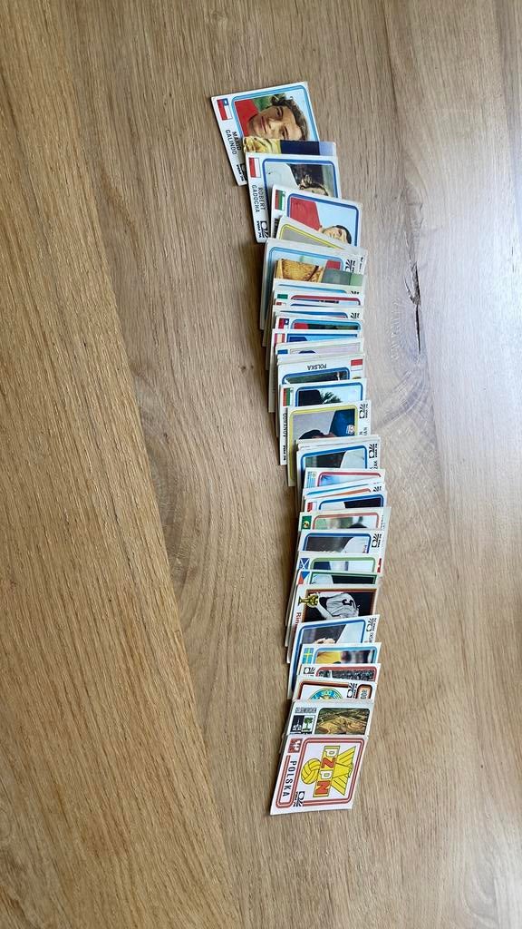 54 verschillende panini wk 74 stickers, Verzamelen, Sportartikelen en Voetbal, Ophalen of Verzenden, Zo goed als nieuw, Buitenlandse clubs