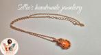 🦋 Sellie's handmade jewelery 🦋, Sieraden, Tassen en Uiterlijk, Kettingen, Overige materialen, Nieuw, Oranje, Ophalen of Verzenden