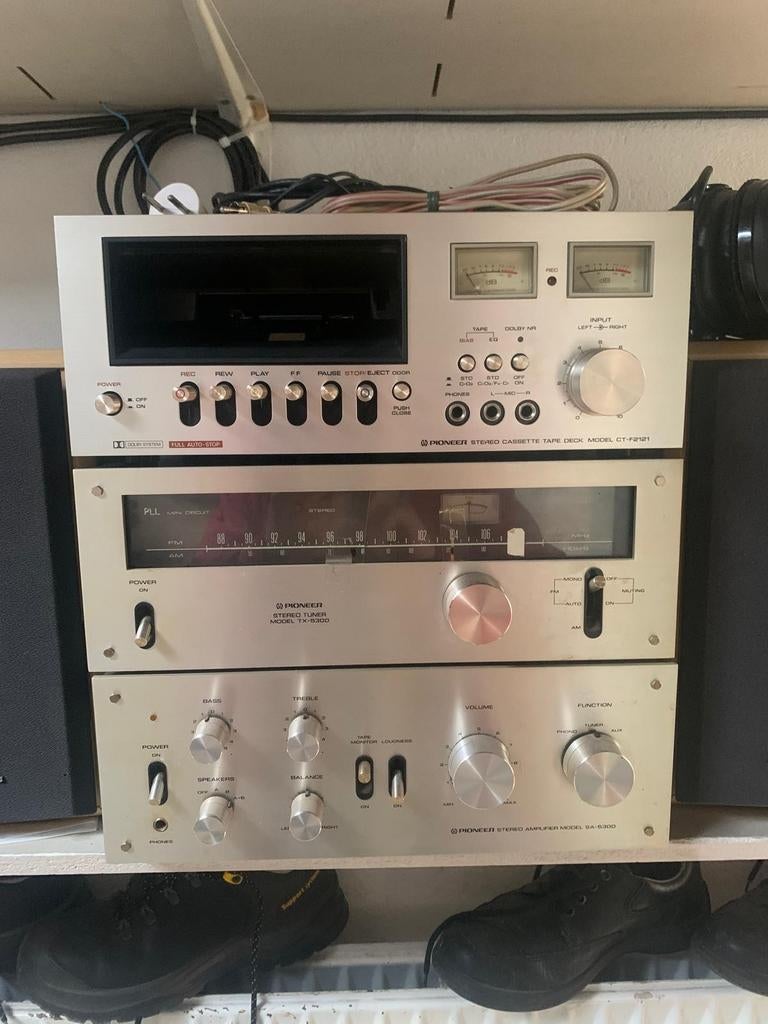 Pioneer Stereo Set: Cassettedeck, Tuner, Versterker, Ophalen of Verzenden, Gebruikt, Overige typen