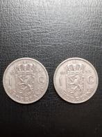 2 zilveren guldens uit 1955, Postzegels en Munten, Munten | Nederland, 1 gulden, Koningin Juliana, Setje, Zilver