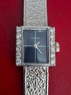Eterna Vintage Dameshorloge 14K Witgoud met briljanten, Overige merken, Ophalen of Verzenden, Zo goed als nieuw, Goud